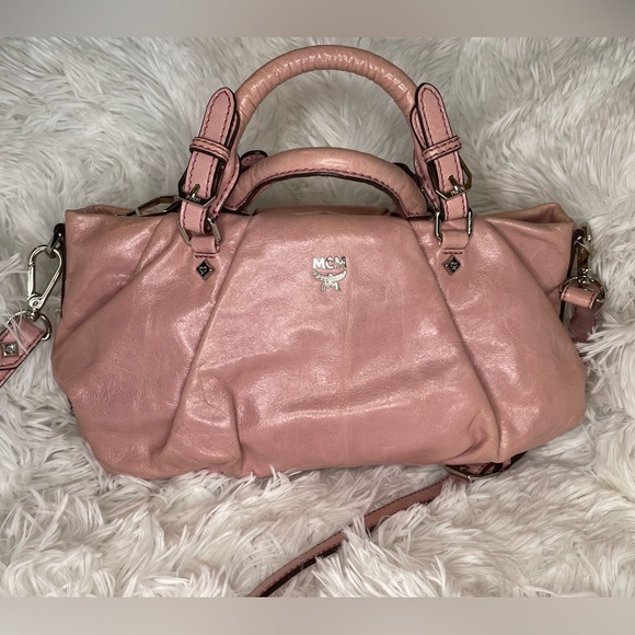 MCM Bags Authentic Mcm Light Pink Two Way Crossbody Poshmark
